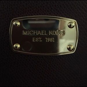 Authentic burgundy Michael Kors cross body bag